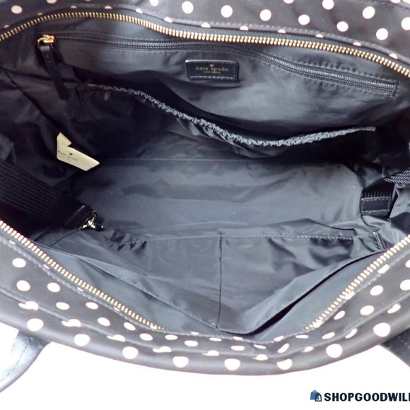 Kate Spade Lovely Poke a Dot Black and White Bag/Tote/Purse - Picture 4 of 7